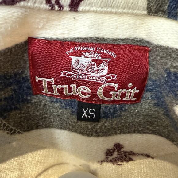 Vintage True Grit XS “outpost” all American fleece 1 pocket 100% Cotton Shirt - Picture 5 of 5